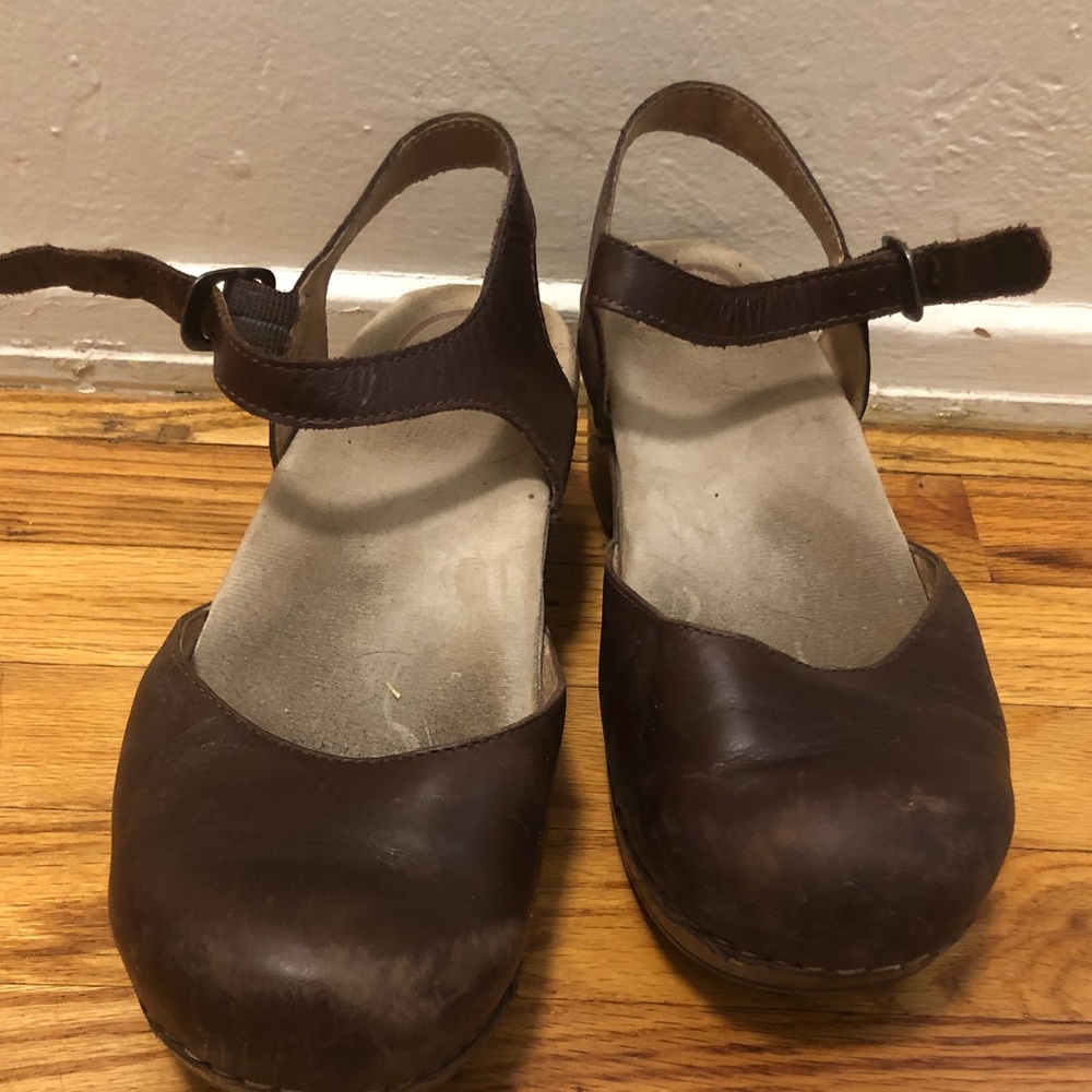 Burgundy Dansko sandals